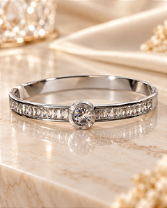 Pulseira - BRACELETE COM ZIRCONIA E CRISTAIS NAVETE