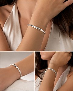 Pulseira - BRACELETE REGULAVEL ESFERAS DECRESCENTES