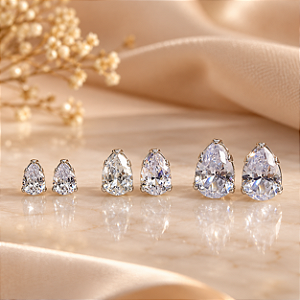 BRINCO TRIO GOTA CRISTAL