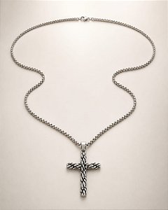 Conjunto - COLAR ELO QUADRADO COM PING CRUZ