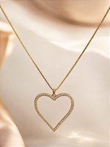 Conjunto - CONJ 2PÇ GARG VENEZ + PING CORAÇÃO VAZ CRAV ZIRC