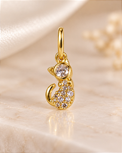 PING MINI GATINHO COM ZIRCONIAS