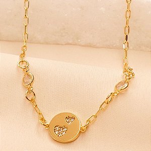 PULS ELOS C/ CHAPINHA DE CORAÇÃO CRAV ZIRCONIA