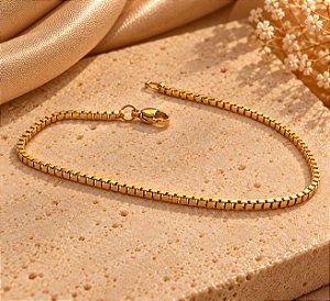 PULSEIA VENEZIANÃO 21CM FECHO LAGOSTA 18K