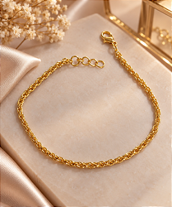 PULSEIRA MASCULINA/FEMININA 21CM PESO 3,3GR 18K
