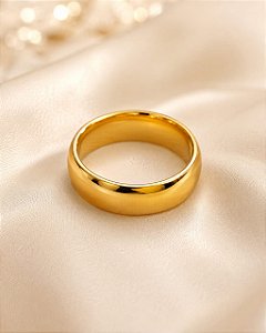 ALIANÇA DE COMPROMISSO AÇO DOURADO