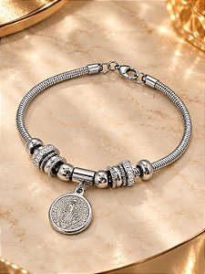 PULSEIRA BERLOQUERA C/MEDALHA SÃO BENTO