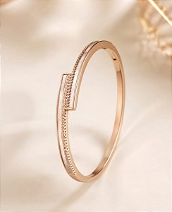 BRACELETE ARO CRAVEJ ZIRC E PEROL