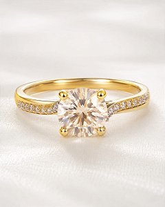 ANEL SOLIT. 6MM E ARO CRAVEJ EM ZIRC