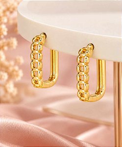 ARGOLA CLICKER QUADRADA C/CORRENTE FRONTAL