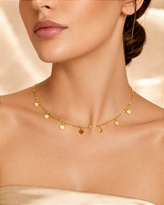 CHOCKER SEQUENCIA CHAPINHA CORAÇÕES PENDENTES