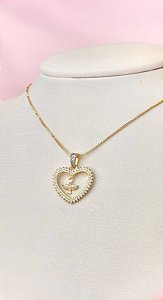 Conjunto - CONJ 2 PÇ GARG VENEZ + PING CORAÇÃO C/PING ESPTO SANTO E BORDES CRAV