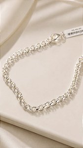 PULSEIRA TIJOLINHO  EM PRATA