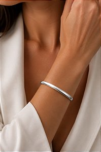 BRACELETE MEIA ARGOLA LISA