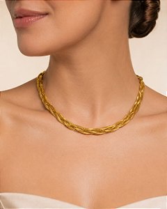 GARGANTILHA VENEZIANA TRANÇADA