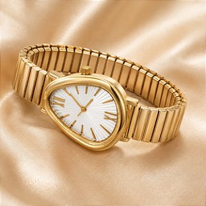 RELOGIO DOLUCK FORMA GOTA C/ PULSEIRA AJUSTAVEL