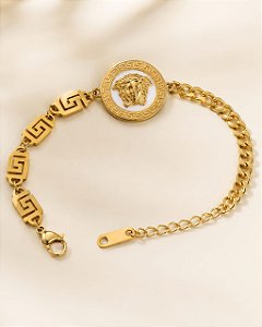 PULSEIRA EGIPCIA AÇO DOURADO