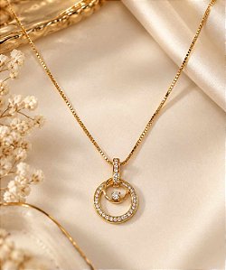 CONJ 02PÇ GARGANTILHA VENEZIANA 45CM  C/ HASTE CRA