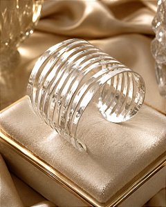 BRACELETE LINHAS COM TEXTURA PRATA