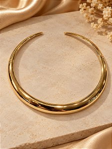 CHOKER ARO LARGO ARREDONDADO RIGIDO C DOBRADIÇAS