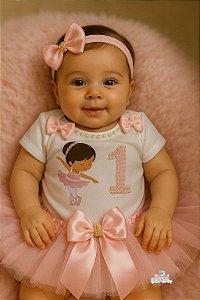 Kit Mesversário Menina Bailarina Luxo + Brinde