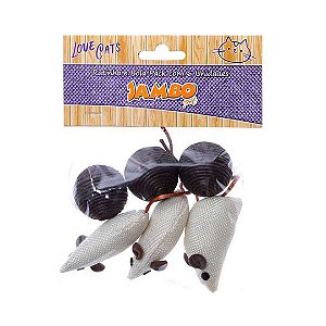 Ratinho E Bola Pack Com 6 Unidades
