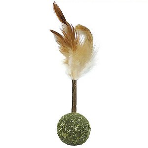 Brinquedo Cone Catnip Matatabi Stick Jambo Com Pena Único