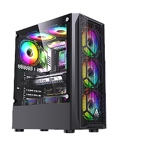 Gabinete Gamer Ryvel Hive Black RY-GB-HV-BL