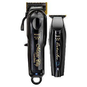 Combo Black Wahl Magic Clip Cordless Black + Detailer cordless