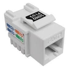 Conectores Fêmea Rj45 Keystone Cat5e Branco