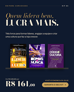 KIT 3 - QUEM LIDERA BEM, LUCRA MAIS - FRETE GRÁTIS