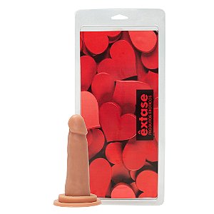 Pênis em Silicone Maciço com Ventosa MV01- 13 x 3,5cm