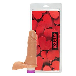 Pênis em Silicone com Vibrador VN16 - 17 x 3,5cm