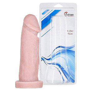 Pênis Realístico em CyberSKin Maciço CM03 - 15 x 4cm