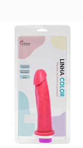 Pênis em Silicone Collors com Vibrador VPC08 - 20 x 5cm