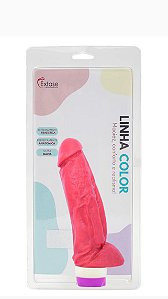 Pênis em Silicone Collors com Vibrador VPC17 - 16,5 x 4,5cm