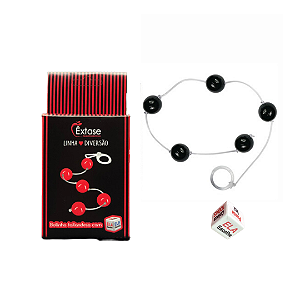 Kit Colar Tailandês com 5 Esferas M + Dadinho