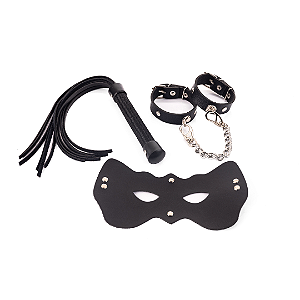kit Sedução com Máscara, Chicotinho e Bracelete