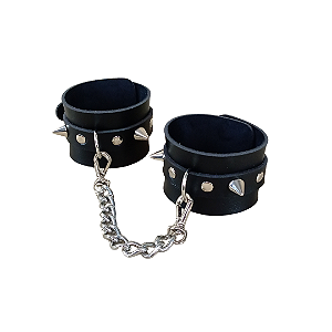 Bracelete Hard com Corrente Prateada