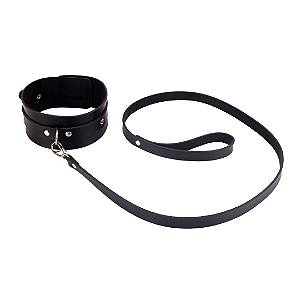 Coleira Larga com Guia e Mosquete