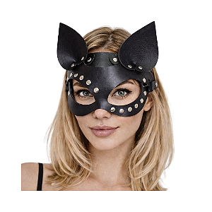 Máscara Gata c/Guia em Corrente