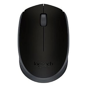 Mouse sem fio Logitech M170 com Design Ambidestro Compacto, Conexão USB e Pilha Inclusa, Preto