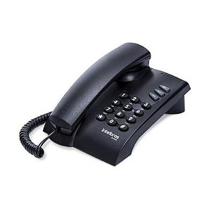 Telefone Intelbras Pleno com Fio s/ Chave de Bloqueio Preto - 4080051