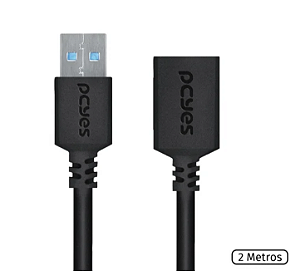 Cabo Extensor Usb A 3.0 M P/ F 2M - Puamf3-2 - Pcyes