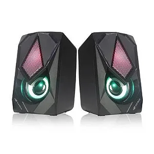 CAIXA SOM C3TECH SP-L60BK RGB 2.0 USB/P2 6W RMS PRETA