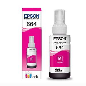 FRASCO DE TINTA EPSON T664320-AL MAGENTA L110/L120/L200/L210/L220/L300/L355 / L3