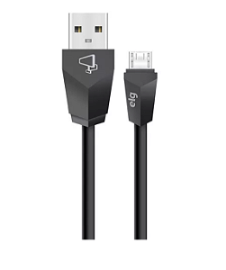 Cabo Carregador Micro Usb 1,8m Preto - ELG