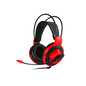 Fone De Ouvido Gamer De Alta Precisão Msi Ds501 Confortável Cor Vermelho