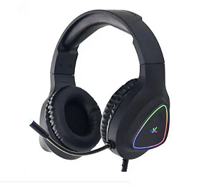 Fone de Ouvido Vinik Headset Gamer Chroma com Fio Preto RGB