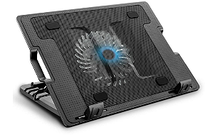 Base Para Notebook Multi AC166 Cooler Vertical 4 Ajustes 17'' USB - Preto